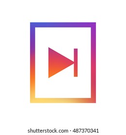 Next track logo vector, clip art. Also useful as icon, web UI element, symbol, graphic image, silhouette and illustration. Compatible with ai, cdr, jpg, png, svg, pdf and eps formats.