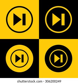 Next Track. Media Player Icon.