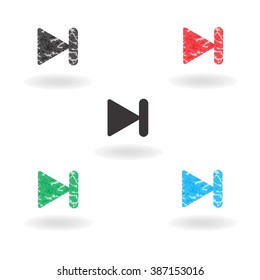 Next track symbol, Vector illustration