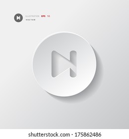 Next track web icon.Media player.