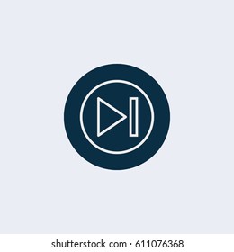 Next track web icon.Media player.