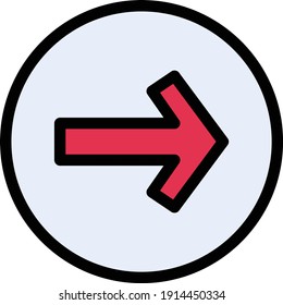 next vector color line icon
