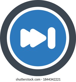 next vector glyph colour icon 