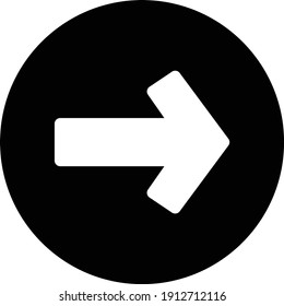 next vector glyph flat icon