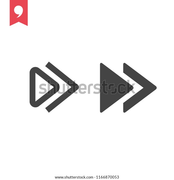 Next vector icon,\
forward button symbol