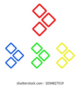 next vector icon with four color