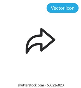 Next vector icon, illustration symbol
