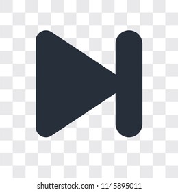 Next vector icon isolated on transparent background, Next logo concept