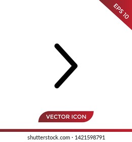 Next vector icon in modern design style for web site and mobile app