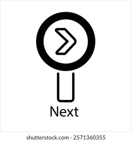 Next Vector icon stock graphic