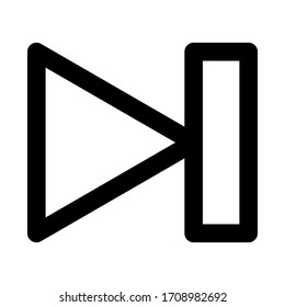 Next Video icon vector image. Can also be used for UI. Suitable for mobile apps, web apps and print media.