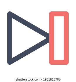 Next Video icon vector image. Can also be used for UI and UX. Suitable for mobile apps, web apps and print media.
