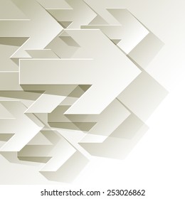 Next white arrows in corner on white background
