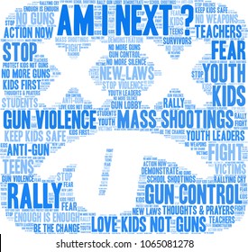 Am I Next word cloud on a white background. 