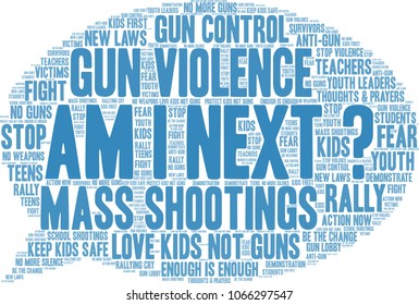 Am I Next word cloud on a white background. 