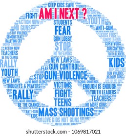 Am I Next word cloud on a white background. 