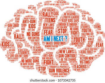 Am I Next word cloud on a white background. 
