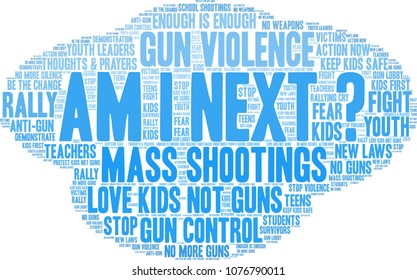 Am I Next word cloud on a white background. 