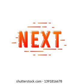 Next writing vector template. Design for poster, banner, greeting cards or print.