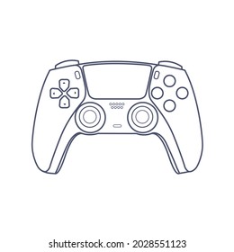 Next-gen controller flat vector isolated on white background