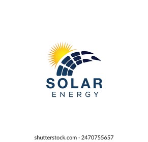 Logotipo de energía de Tecnología de energía solar de próxima generación