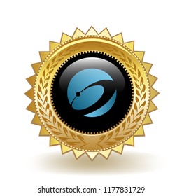 Nexus Cryptocurrency Coin Gold Badge Medal Award