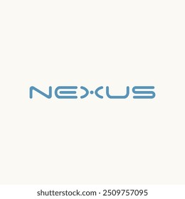 nexus logo, nexus typography logo, nexus wordmark logo vector, Nexus Simple Modern logo