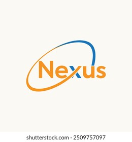 nexus logo, nexus typography logo, nexus wordmark logo vector, Nexus Simple Modern logo