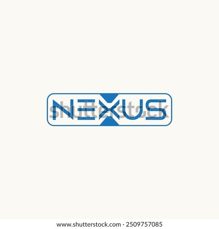 nexus logo, nexus typography logo, nexus wordmark logo vector, Nexus Simple Modern logo
