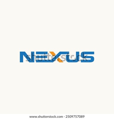 nexus logo, nexus typography logo, nexus wordmark logo vector, Nexus Simple Modern logo