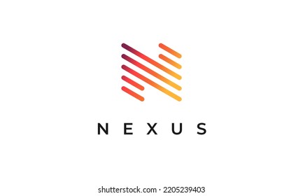 Nexus N Logo Simple Modern Letter N Design