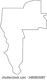 Nez Perce county map in state of Idaho