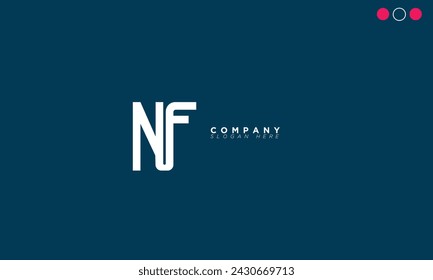  NF Alphabet letters Initials Monogram logo 