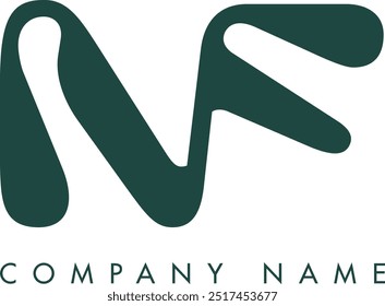 NF creative modern abstract letter logo vector design. Usable for your company or business and brand identity.