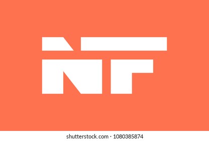 NF FN letter initial Logo Design Simple Unique