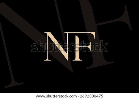 NF or FN letter logo icon design. Classic style luxury initials monogram.