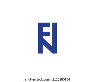 NF FN logo design vector template