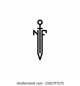 nf FN n f sword logo