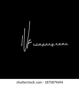 Nf initial handwriting black background