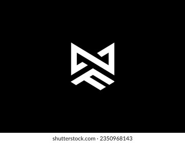 NF Initial letter logo design and minimalist logo