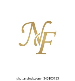 NF initial monogram logo