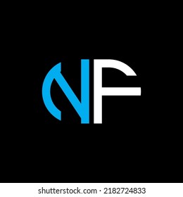 NF letter logo creative design with vector graphic