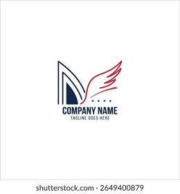 modelo de design do logotipo da letra NF. Utilizável para logotipos de empresas e marcas