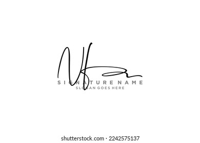 NF Letter Signature Logo Template elegant design logo Sign Symbol template vector icon