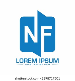 NF Logo Design Creative and Modern Logo Design
