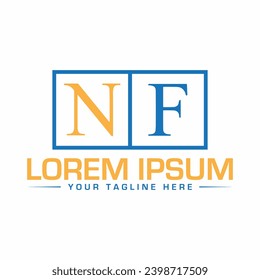NF Logo Design Creative and Modern Logo Design