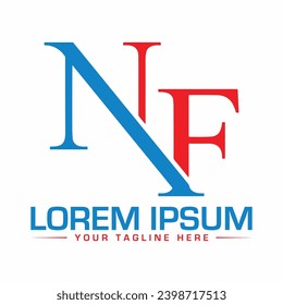Design des NF-Logos, kreativ und modern