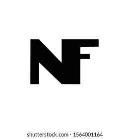 Nf Logo Letter Vector Illustration Stock Vector (Royalty Free ...