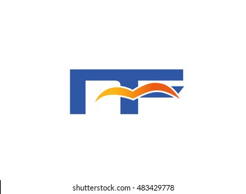 NF Logo. Vector Graphic Branding Letter Element
