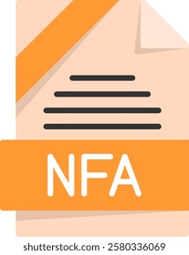 NFA Flat Style Icon Design